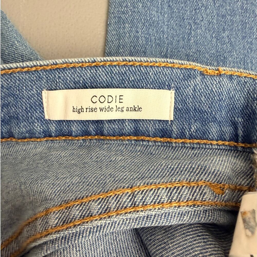 Sam Edelman Codie Wide Leg Jeans 27 High Rise Button Fly NWT - Picture 9 of 13